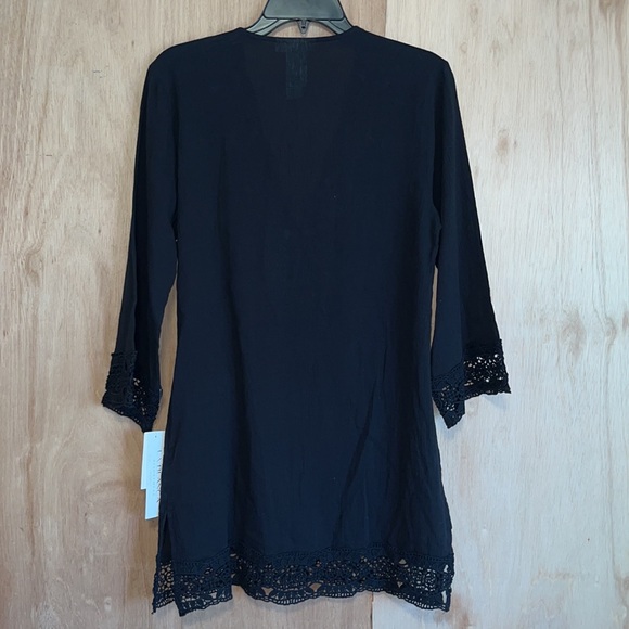 La Blanca Island Fare V- Neck Tunic Cover Up Sz Extra Small - Picture 4 of 10